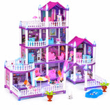 Princess Castle Dollhouse – DIY Light-Up Playset, 4 to 10 Rooms thumbnail 3