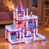 Princess Castle Dollhouse – DIY Light-Up Playset, 4 to 10 Rooms thumbnail 4