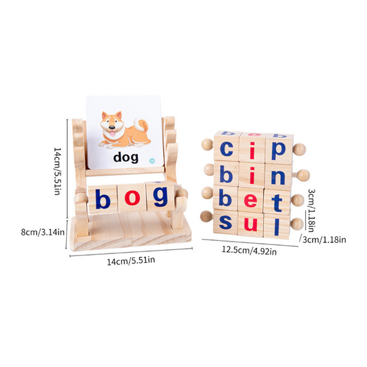 WordCraft wooden spelling learning toy