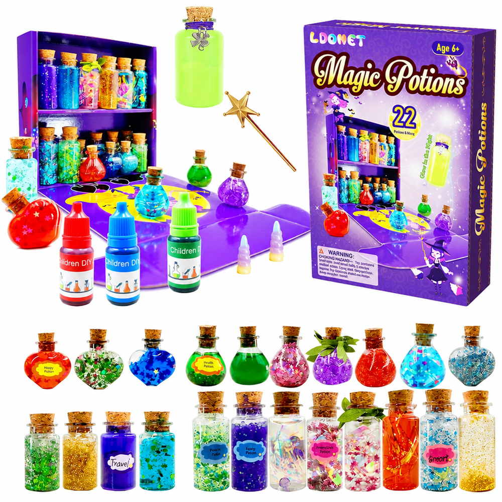 DIY Fairy Magic Potions Kit, Colour-Changing Craft Science Set for Kids