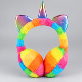 Kids Unicorn Plush Earmuffs, Pastel Winter Ear Warmers 2-6Y thumbnail 5