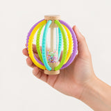 Wooden Rain Drum Baby Rattle with Silicone Teether Rings thumbnail 6