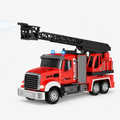 RC Fire Truck with Ladder, Lights & Water Spray