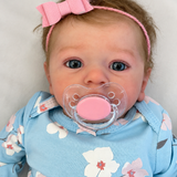 18" Reborn Baby Doll with Hand-Rooted Hair – Realistic Newborn miniatura 2