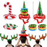 Christmas Reindeer Antler Ring Toss Game - Inflatable Family Party Set thumbnail 1
