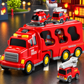 Rescue Truck Playset with Two-Level Design, Lights & Music