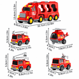 Rescue Truck Playset with Two-Level Design, Lights & Music thumbnail 2