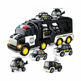 Rescue Truck Playset with Two-Level Design, Lights & Music thumbnail 3