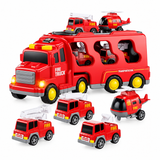 Rescue Truck Playset with Two-Level Design, Lights & Music thumbnail 4