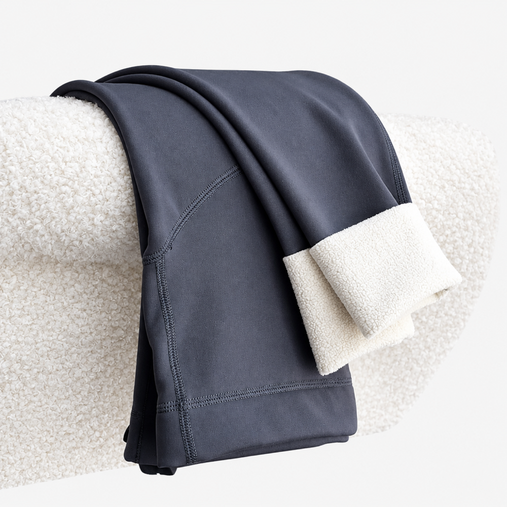 Maternity Thick Fleece Leggings with Belly Support Panel