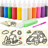 Sand Painting Kit - 12-Color Craft Set for Kids & Adults thumbnail 3