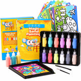 Sand Painting Kit - 12-Color Craft Set for Kids & Adults thumbnail 2