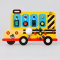 School Bus Busy Board - Interactive Sensory Toy with Lights & Sounds