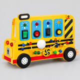 School Bus Busy Board - Interactive Sensory Toy with Lights & Sounds thumbnail 2