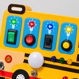 School Bus Busy Board - Interactive Sensory Toy with Lights & Sounds thumbnail 3