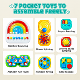 7-in-1 Interchangeable Sensory Busy Board for Toddlers thumbnail 4