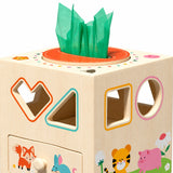 5-in-1 Wooden Shape Sorting Cube with Carrot Game miniature 4