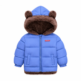 Bear Hood Padded Winter Coat - Warm Fleece-Lined Jacket for Toddlers & Kids, 2-6 Years thumbnail 5