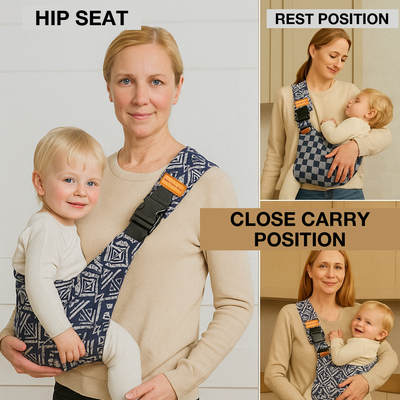 Baby Carry Sling | Ergonomic Hip Seat Carrier, Newborn to 20kg