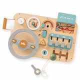 Wooden Steering Wheel Busy Board - Driving Sensory Toy thumbnail 2