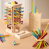 Montessori Wooden Stacking Tower with Dice – Ages 3+ thumbnail 3