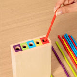 Montessori Wooden Stacking Tower with Dice – Ages 3+ thumbnail 4