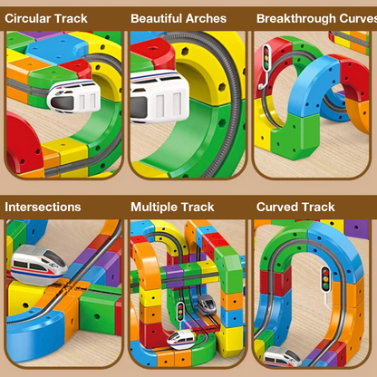 6 track types — circular, arched, intersections and more