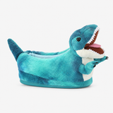 Pantoufles en peluche dinosaure T-Rex pour parent et enfant, chaussures d'intérieur fantaisie moelleuses miniature 3