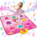 Unicorn Musical Dance Mat with LED Scoreboard, Interactive Floor Game for Kids