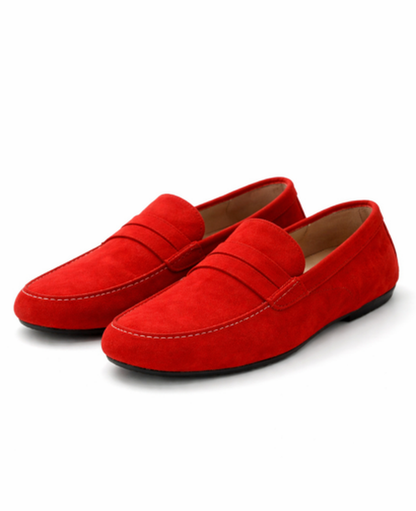 Suede Slip-On Loafer Sandals Women – Round Toe & Cushioned Insole, Smart Casual Patio Season