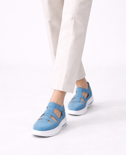 Cut-Out Platform Sneakers Women – Chunky Sole & Strap Closure, Street Style Summer Canada
