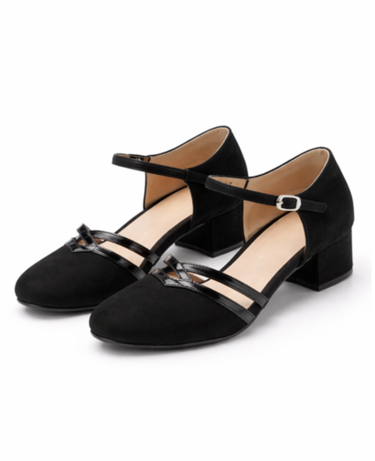 Mary Jane Block-Heel Pumps Women – Double Front Straps & Ankle Strap, Office to Evening Chic