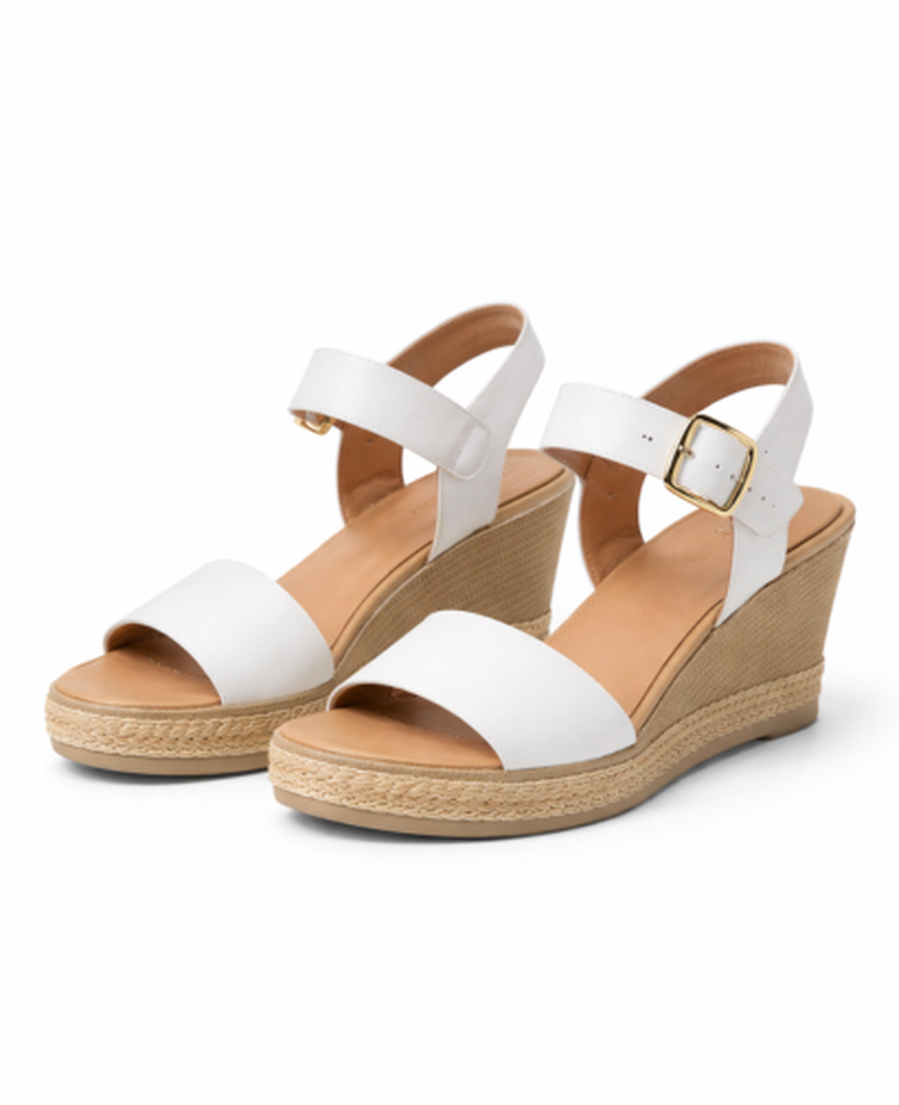 Espadrille Wedge Sandals Women – Adjustable Ankle Strap & Textured Platform, Patio Season Canada