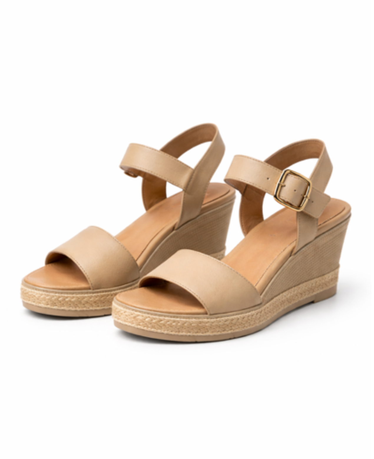 Espadrille Wedge Sandals Women – Adjustable Ankle Strap & Textured Platform, Patio Season Canada