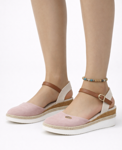 Wedge Espadrille Sandals Women – Criss-Cross Strap & Braided Rope Heel, Patio Season Summer Chic