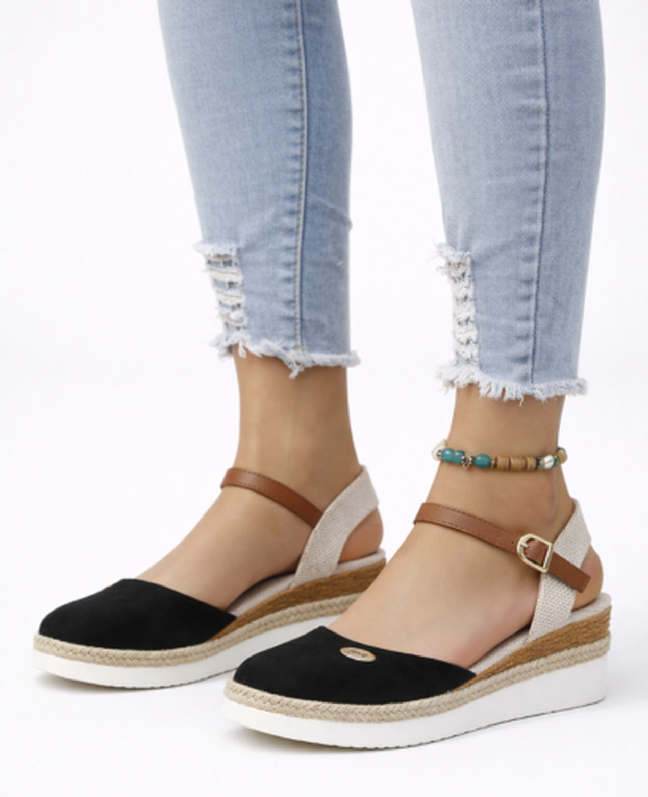 Wedge Espadrille Sandals Women – Criss-Cross Strap & Braided Rope Heel, Patio Season Summer Chic