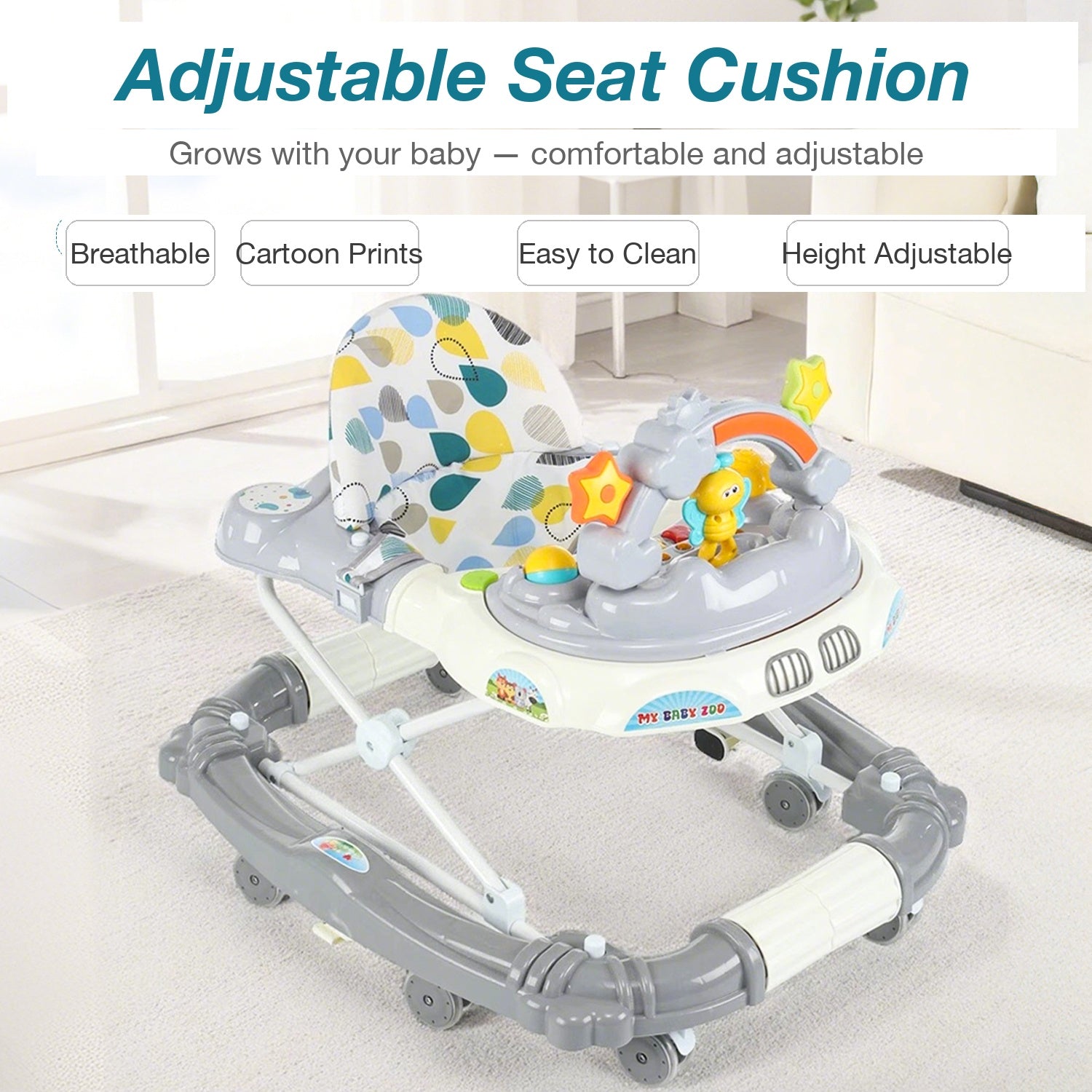 Baby Walker - adjustable seat cushion