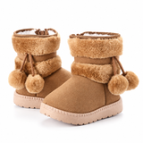 Girls Snow Boots - Warm Winter Fleece-Lined, Non-Slip Sole thumbnail 2