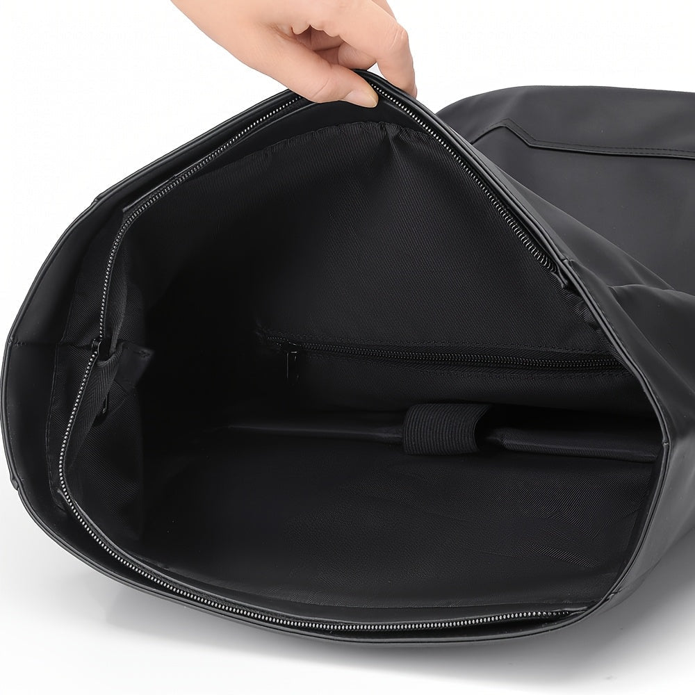 Men's roll-top backpack laptop compartment