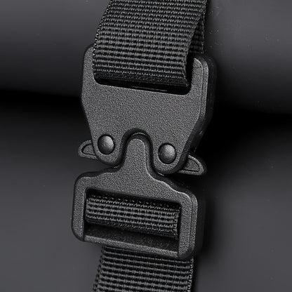 Men's roll-top backpack straps view