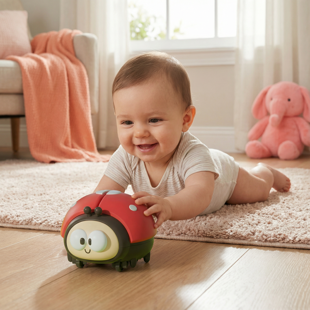 Ladybug Baby Swing Ball | Hanging Sensory Play Toy
