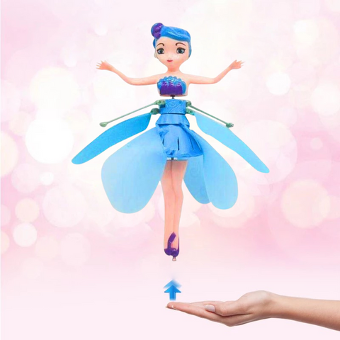 Flying fairy princess toy Blue