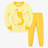 Pyjamaset met lange mouwen voor meisjes, bedrukt katoen, leeftijd 2-9 jaar miniatuur 5
