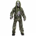 Kids & Adult Zombie Skeleton Costume with Mask and Gloves