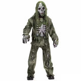 Kids & Adult Zombie Skeleton Costume with Mask and Gloves thumbnail 2