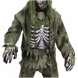 Kids & Adult Zombie Skeleton Costume with Mask and Gloves thumbnail 3